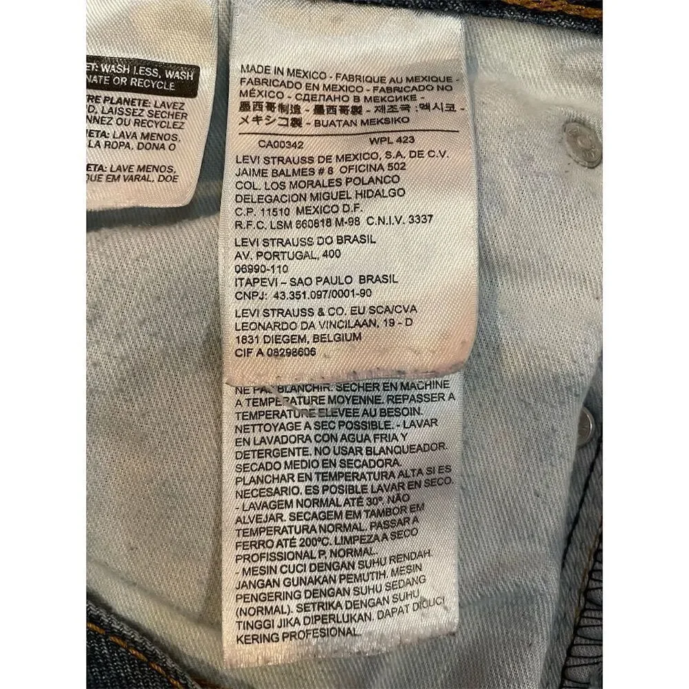 Vintage Levi's Men's 36x30 Blue Denim Jeans Straight Fit Red Tab